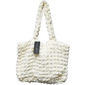 Wholesale - IVORY QUILTED CARRYALL HANDBAG C/P 12